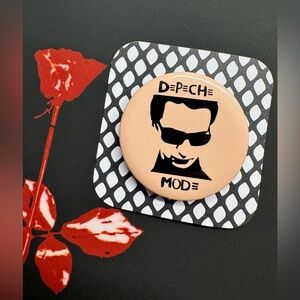 New Depeche Mode Dave Gahan Electronic Music Retro 80s Style Button Pin - 1.75”
